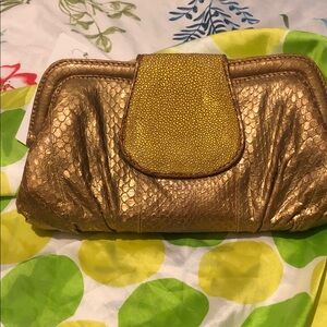 Vintage Gold and Yellow Clutch